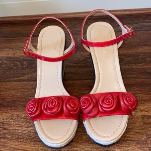 Kate Spade Flower Wedges